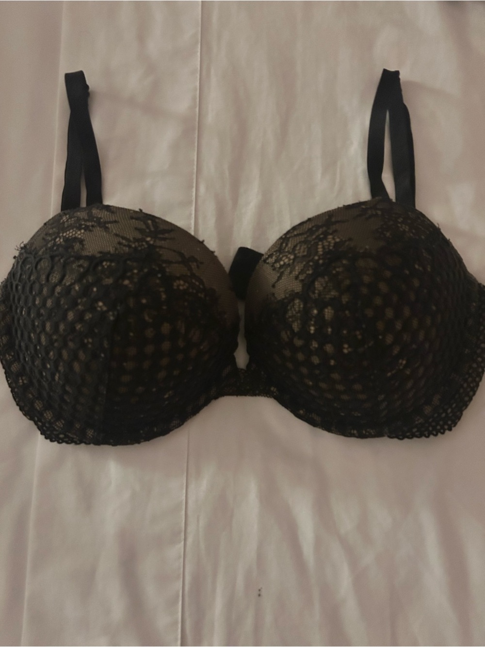 Victoria's Secret Black Lace Push-Up Bra